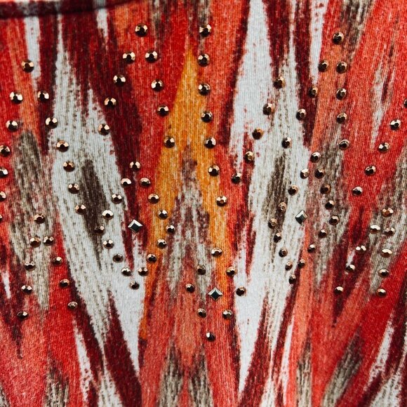 Alfred Dunner Womens Top Extra Large Orange Short Sleeve Pullover Shirt Stretch - Picture 3 of 10